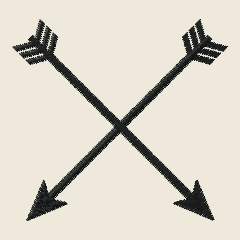 Arrows embroidered