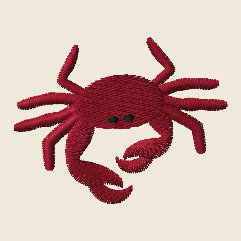 Crabe brodé