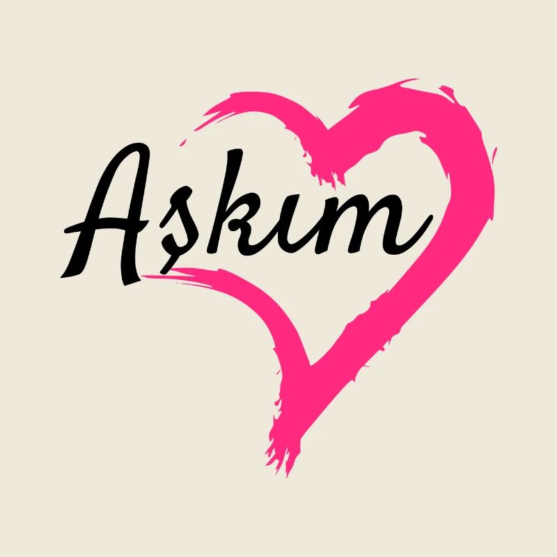 Askim Wort Türkisch Geschenkidee Liebe