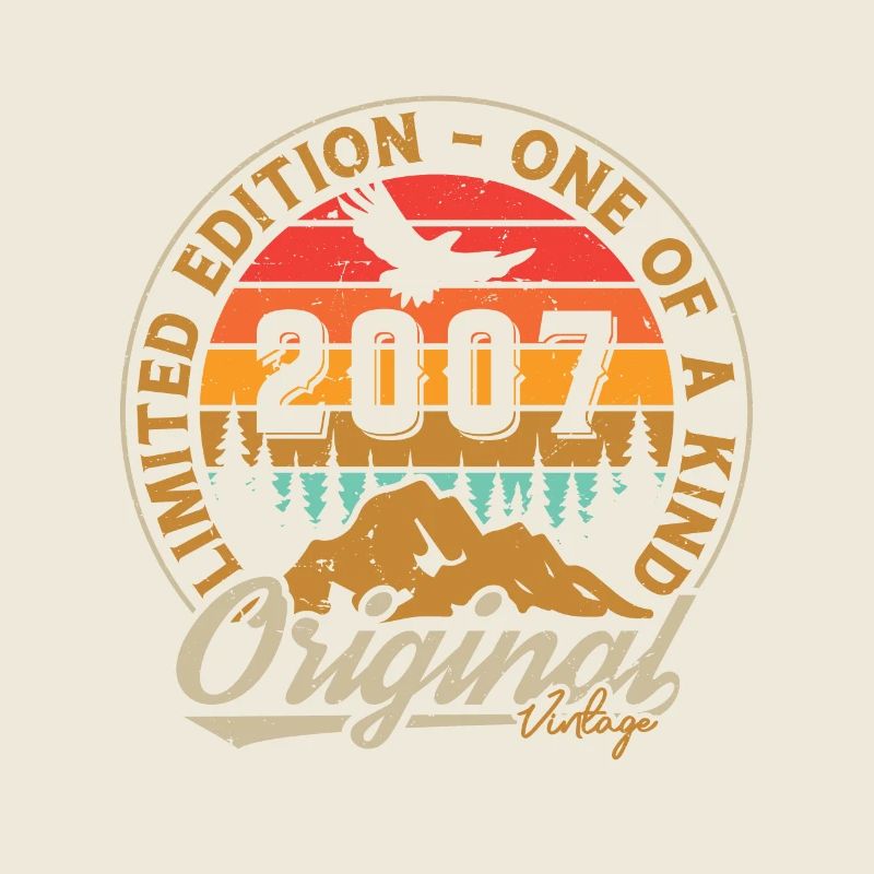 2007 Vintage Retro Geburtstagsgeschenk