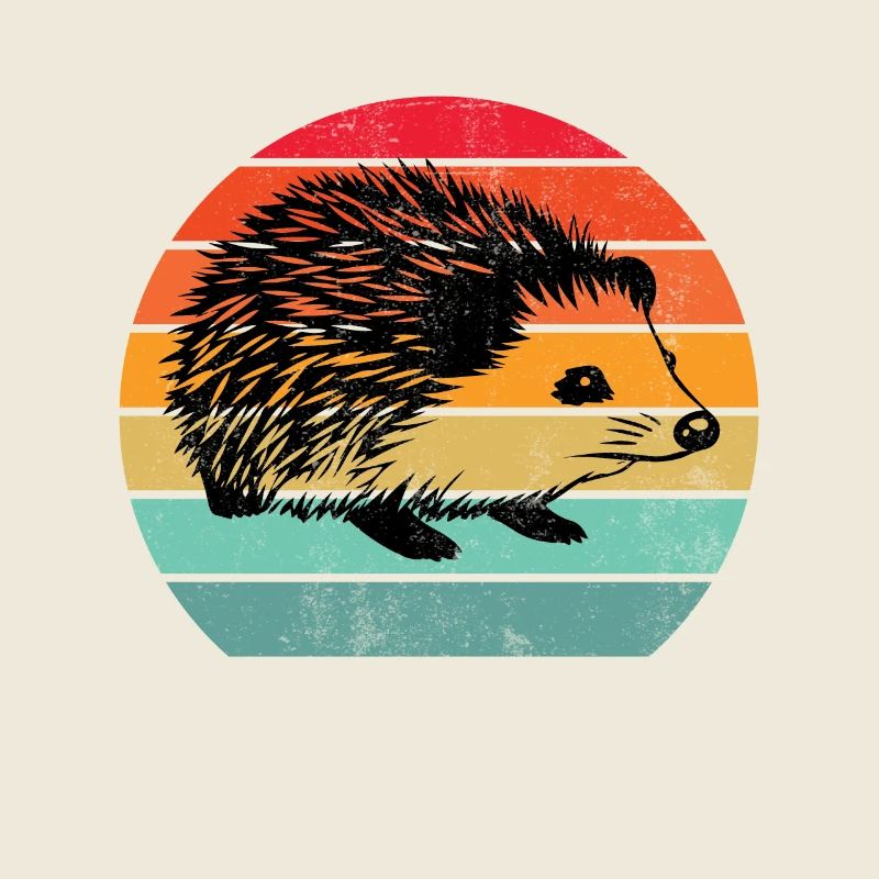Vintage Retro Igel