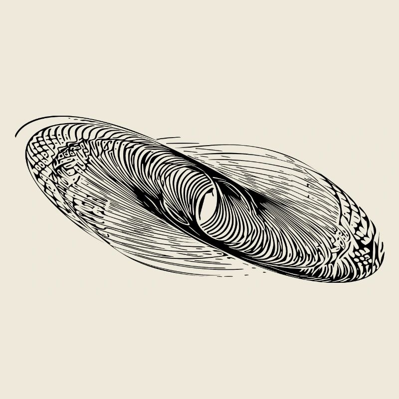 Lignes de cercle géométriques Ellipses