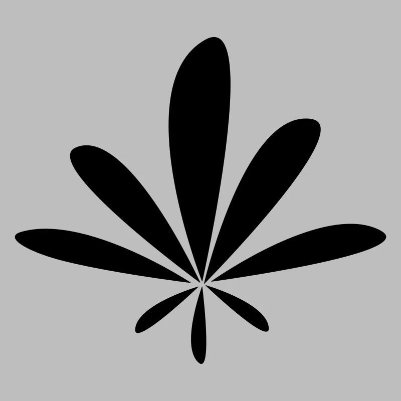 Hemp leaf rounded