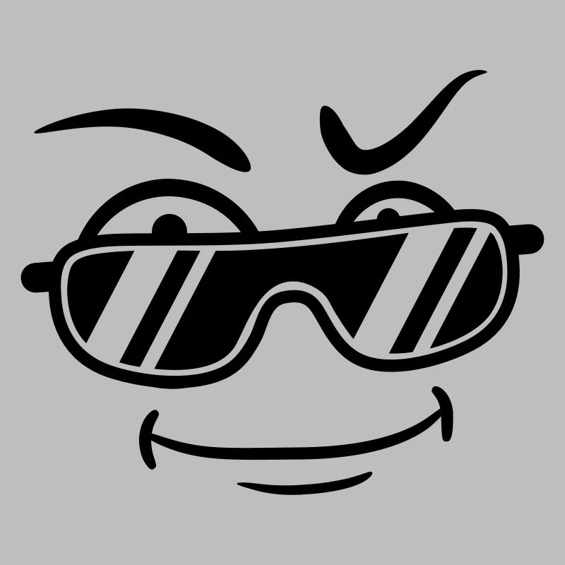 Mec cool lunettes de soleil type sourire