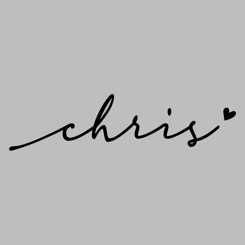 Chris Cursive Name