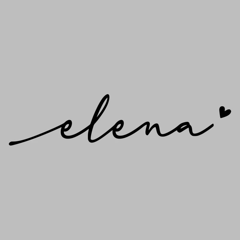 Elena Cursive Name