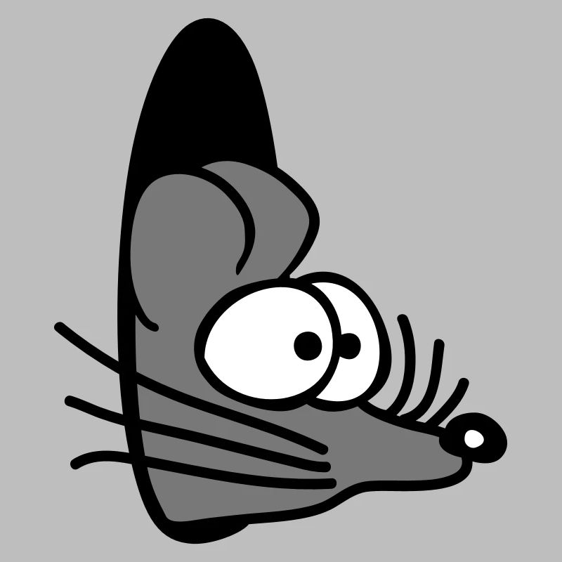 Mouse Wall Hole Mouse Hole Peeps Cute Funny Comic