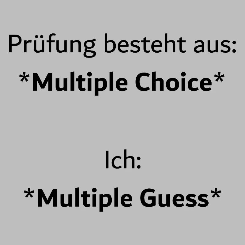 Unispruch "Multiple Choice" Geschenk, Studenten