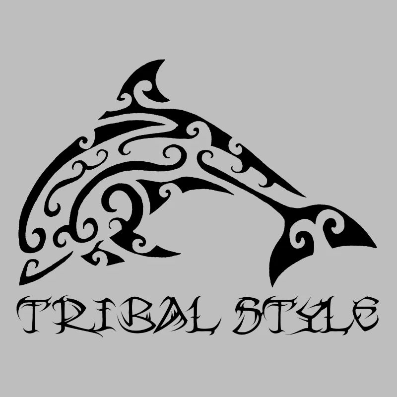 Polynesischer schwarzer Delfin