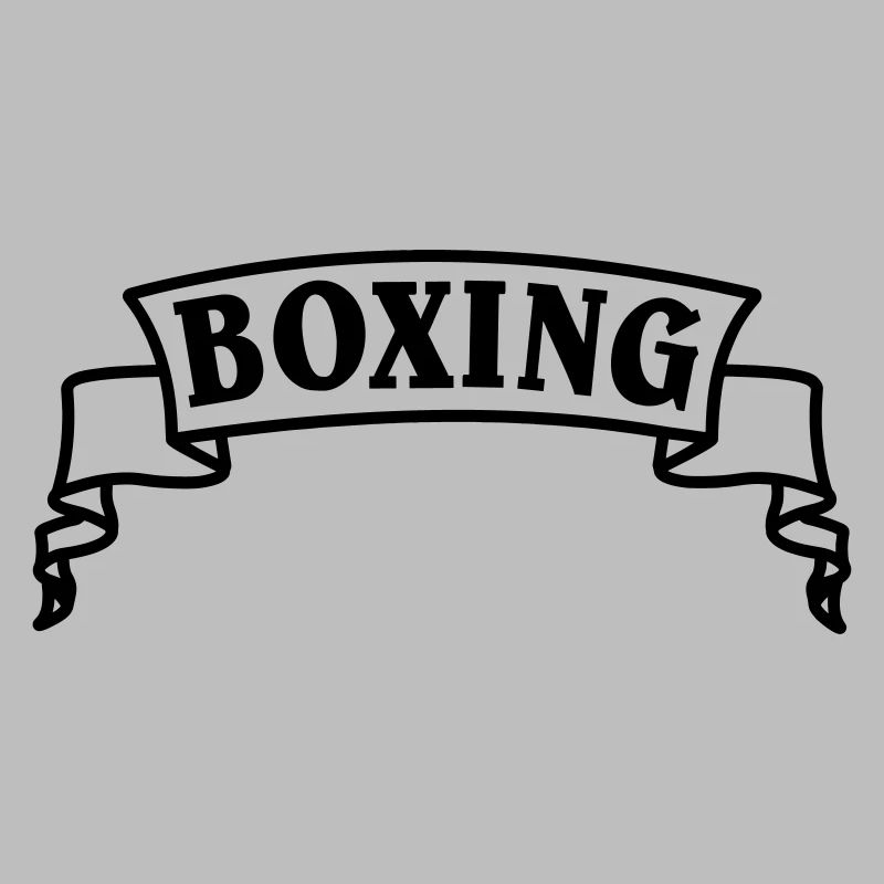 Texte de boxe en fanion ou bannière