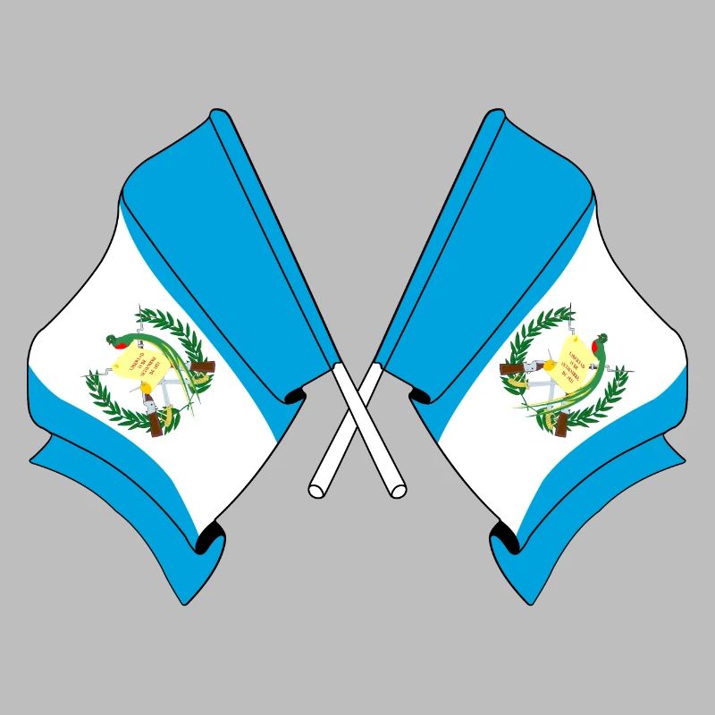 Deux drapeaux du Guatemala