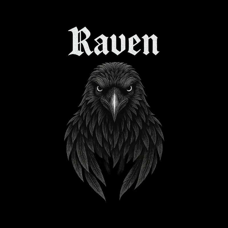Raben-Gothic Kopfdesign Geschenkidee Fans