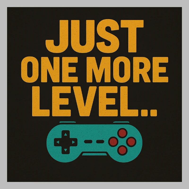 Gaming Motivation Spruch mit Controller