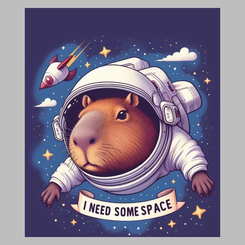 "I NEED SOME SPACE" Capybara