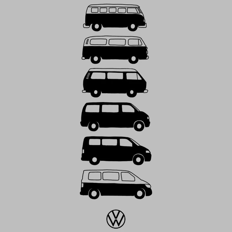 Volkswagen Verticale VW Camper Evolution Mit Logo