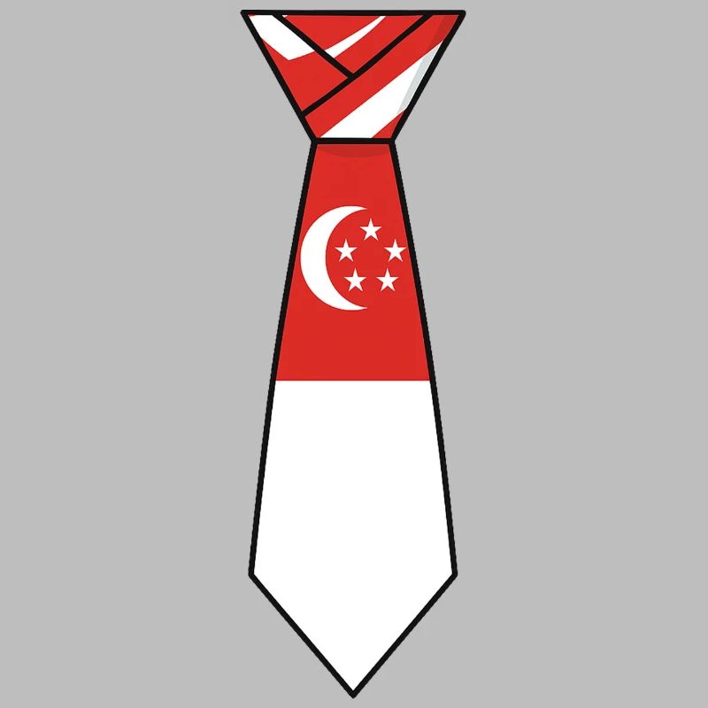 Cravate de Singapour – Conception du drapeau