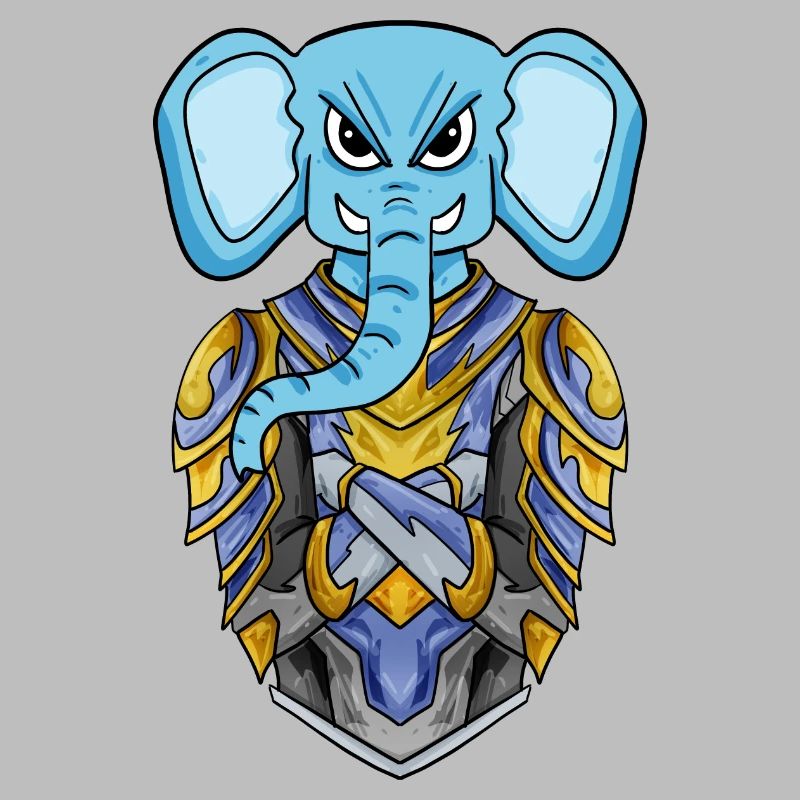 Chevalier éléphant cool