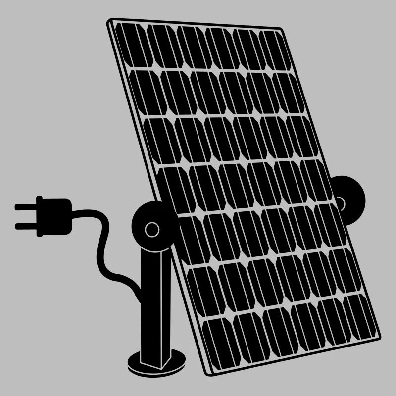 Solar panel with plug