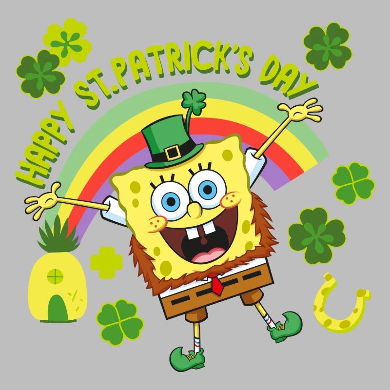 Spongebob Squarepants St. Patrick's Day Design