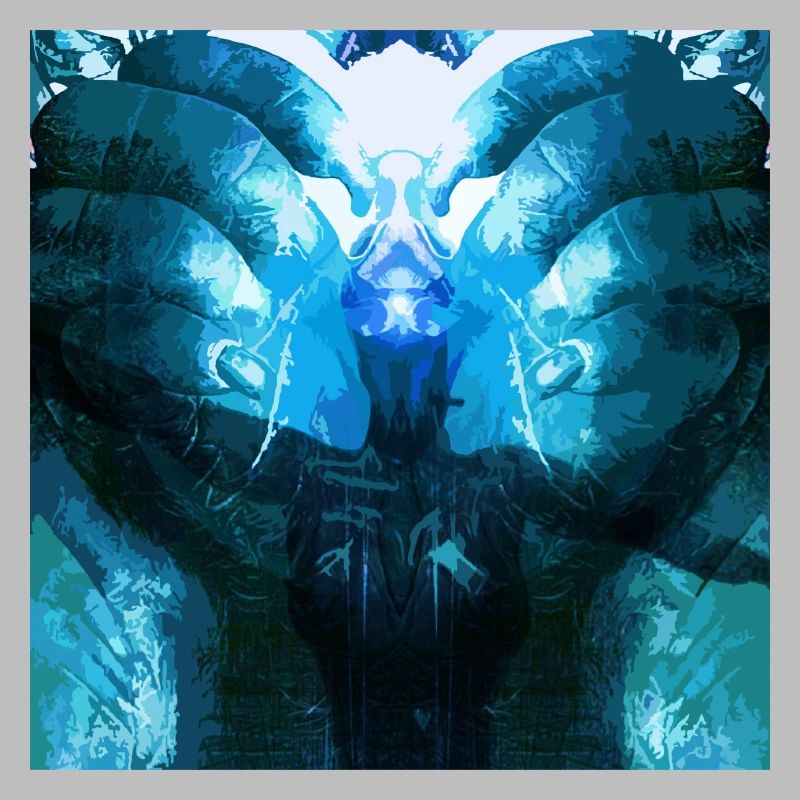 Reflective Deep Blue Creature