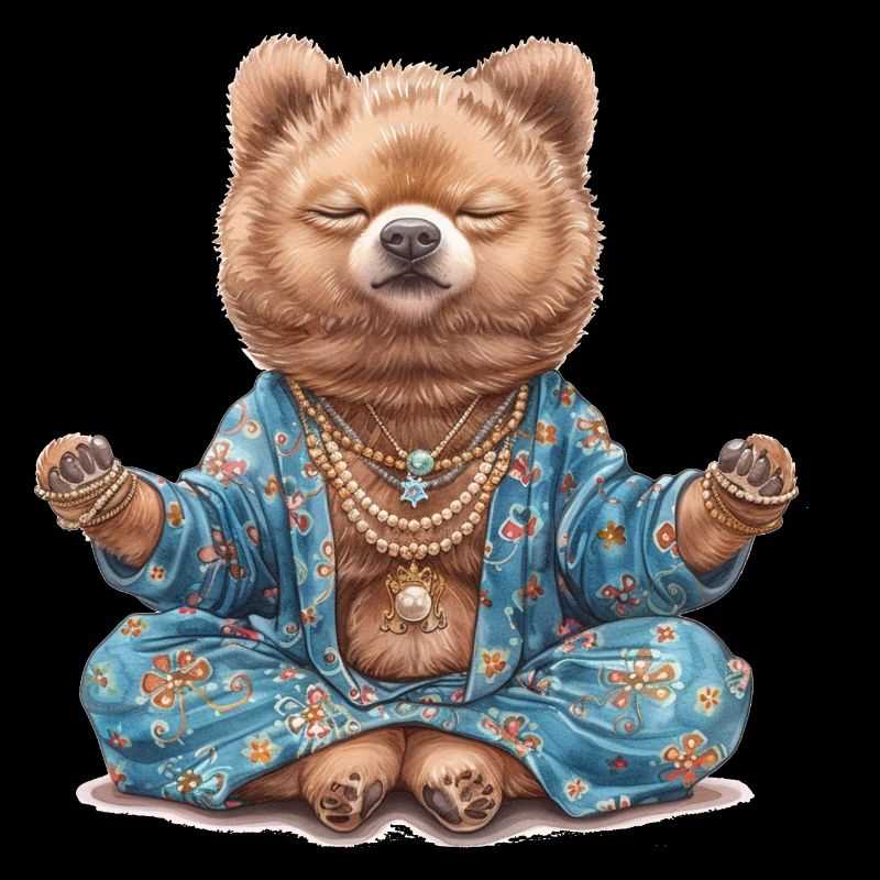 Die tiefe Meditation des Bären