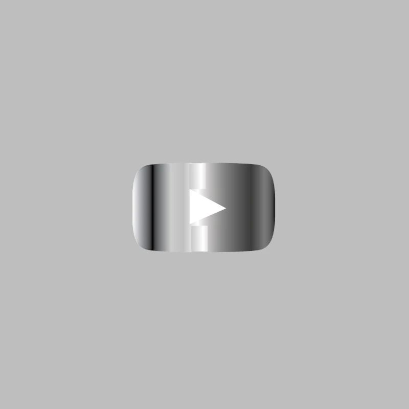 Silberner Play Button 