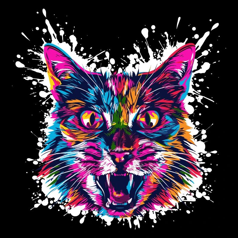 Katze Kunst Graffiti