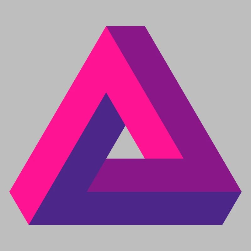 Mind-Bending Perspective: Impossible 3D Triangle