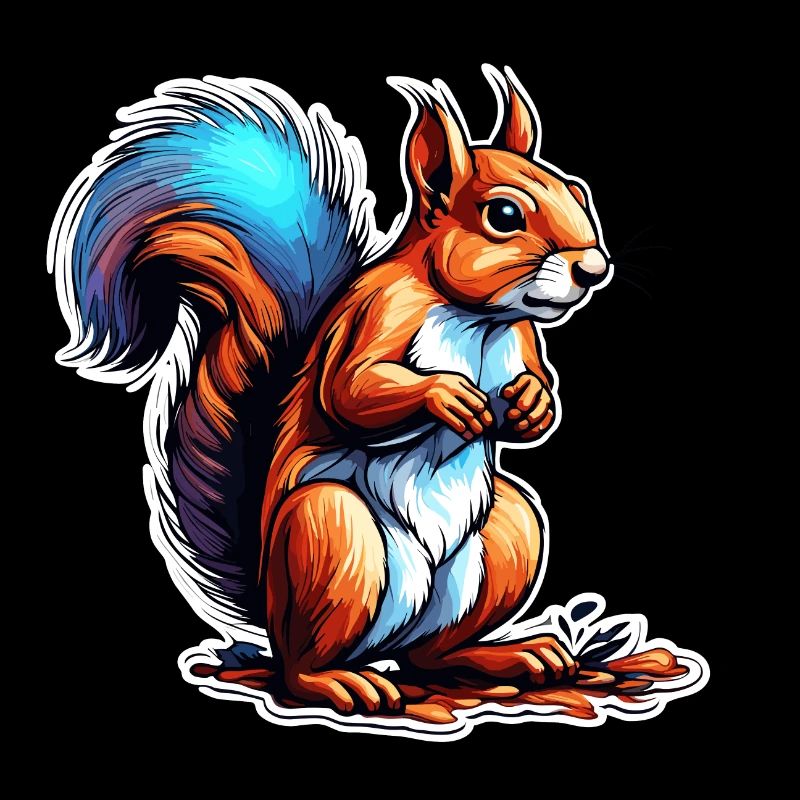 Eichhörnchen / Tier / Nagetier / Waldtier / Comic