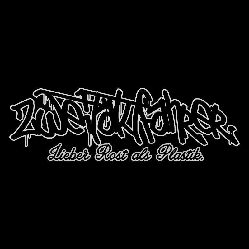 Zweitaktfahrer // Schriftzug