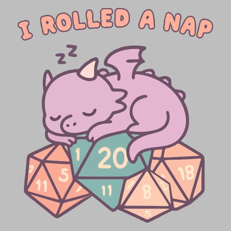 Nickerchen Rollender Drache