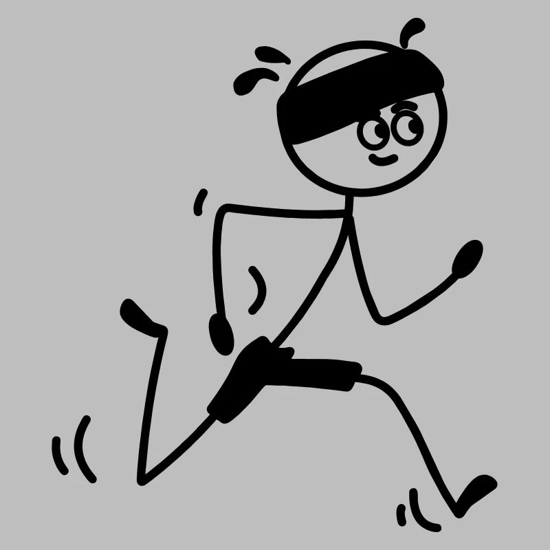 Läufer jung oder Mann mit Schweißband