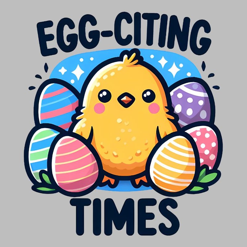 Funny Easter design - Egg-citing times