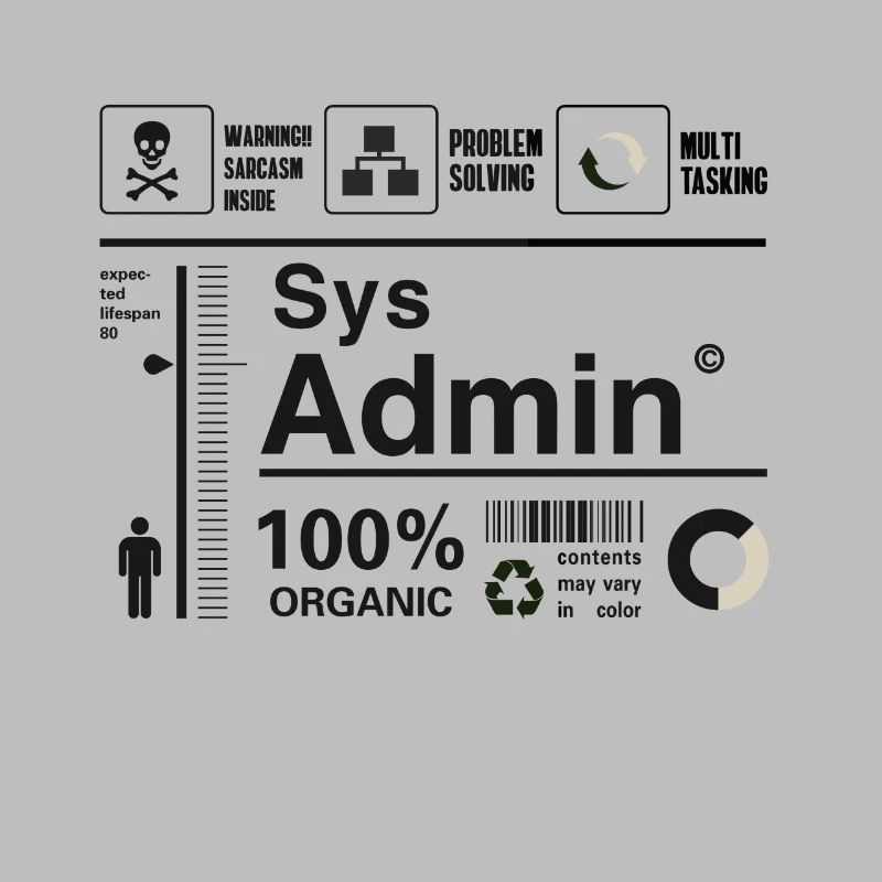 administrateur système ordinateur nerd pc kit programmeur humour lo