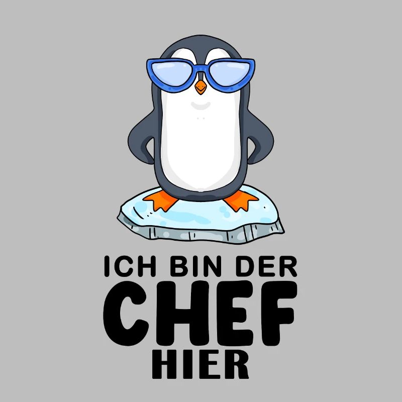 cooler Pinguin Chef Spruch