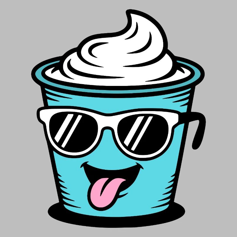 Becher Crème Frech Joghurt Rahm Sahne Eis Pudding