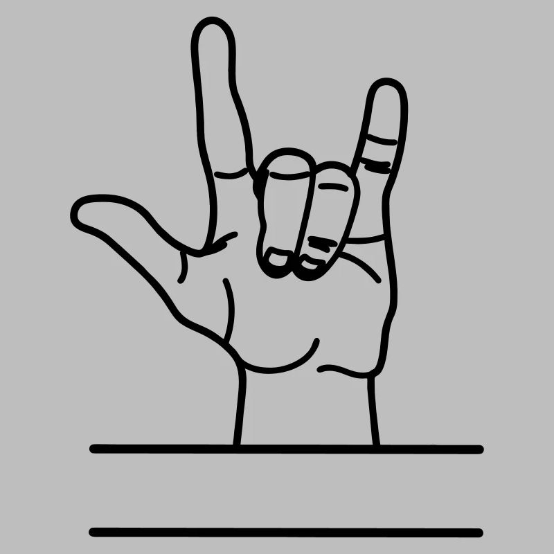 Hand gesture respect text space