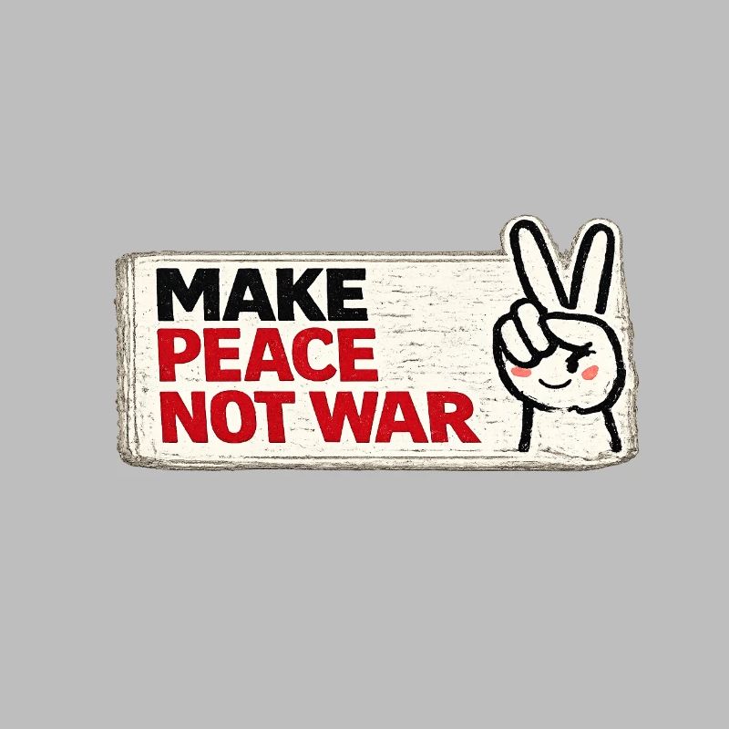 War No More – Sticker Peace & Humanity 
