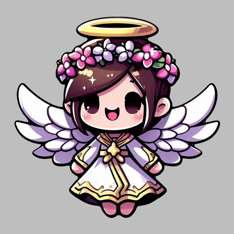 Ätherisches Engels-Chibi - Engel, niedlich, entzückend