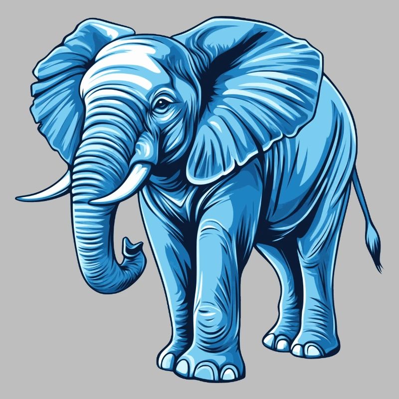 éléphant bleu
