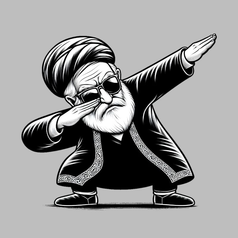 Akhound faisant du dab - Iran