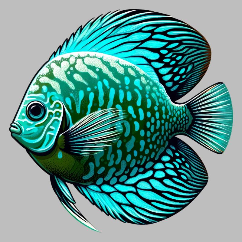 Discus Cichlidé Bleu