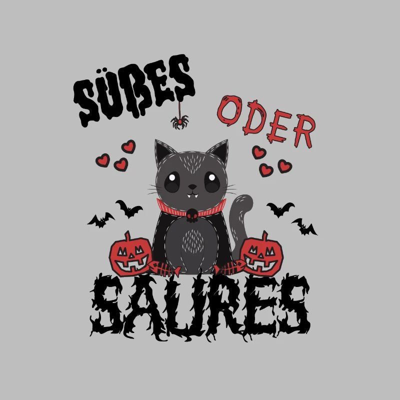 schrecklich niedliches Design süßes oder saures