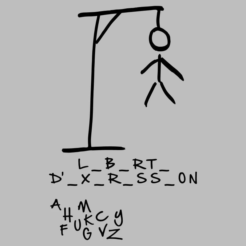 Pendu - Liberté d'expression