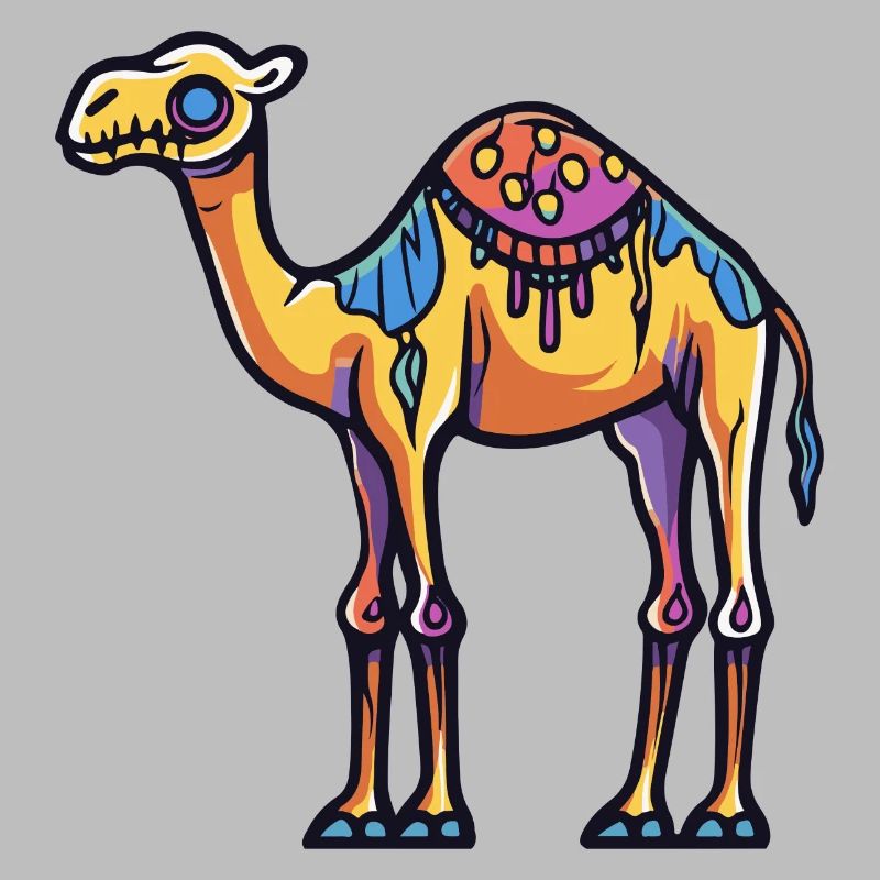 Kamel Halloween Comic Zombie