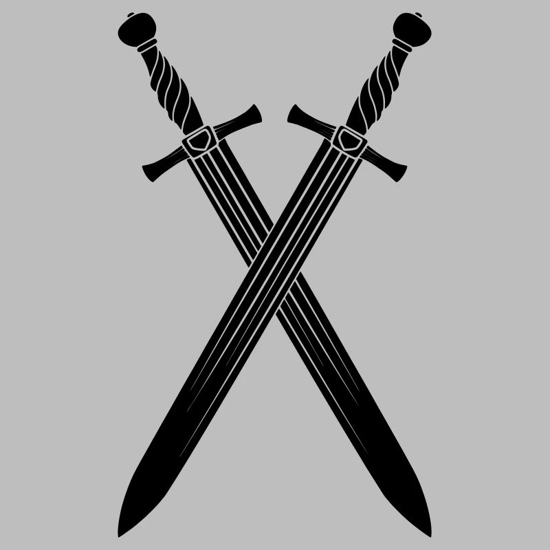Épée deux épées croisées