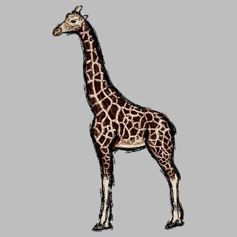 Design mit einer Giraffe 1