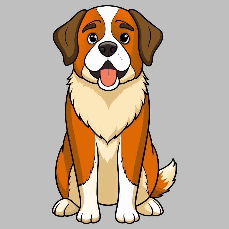 Expression douce Saint Bernard