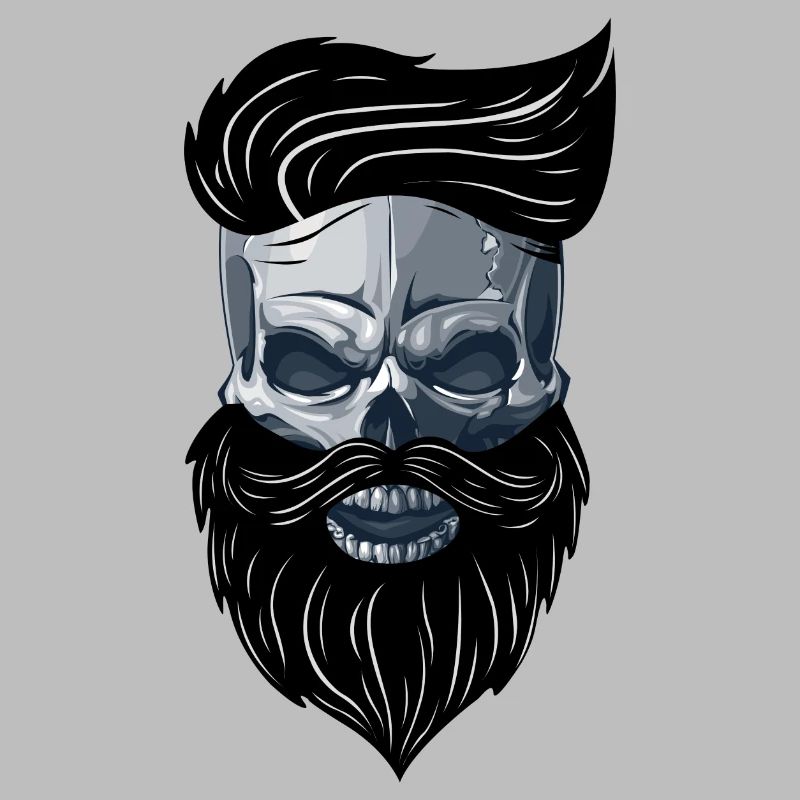 Beardy Beard Bart Man Skull Geschenkidee