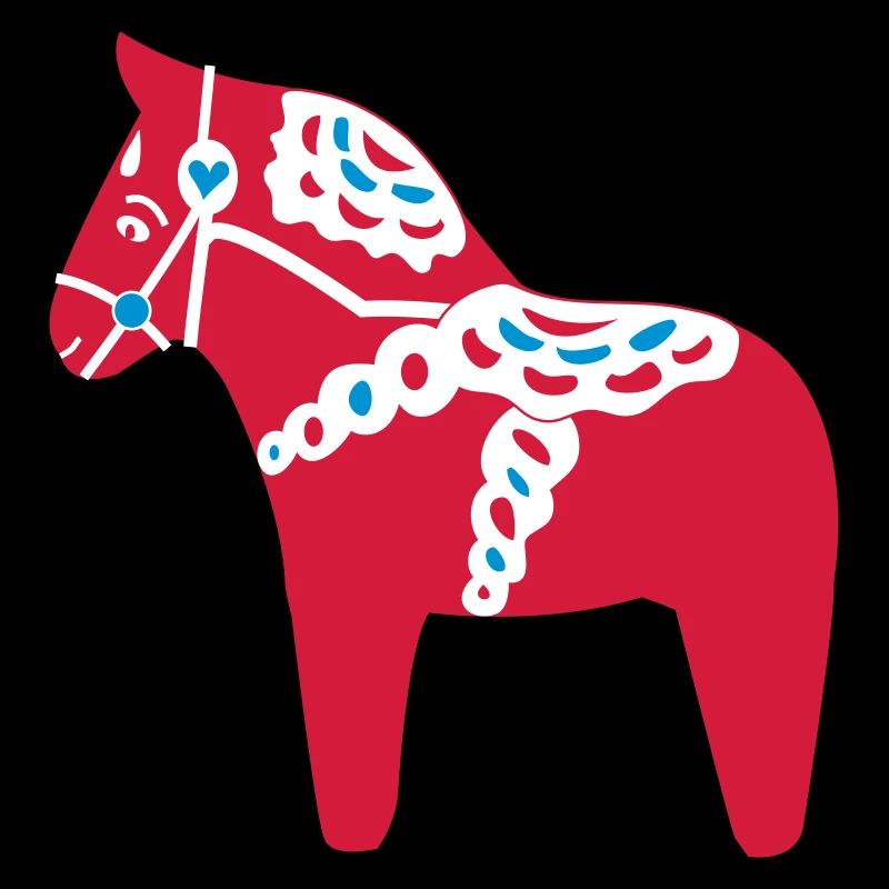 Dala Pferd rot